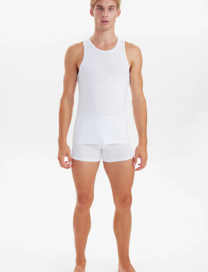JBS Jbs 2-Pack Singlet Bamboo - White - L