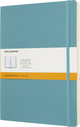 Moleskine 805.83.4171.554.3 Monokromatisk Blå Matt 70 G/M² Linjerte Ark Mykt Omslag