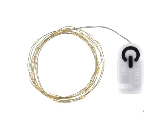 Sirius Home Knirke Lyskæde 40 Led   Klar/Guld