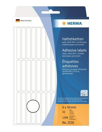 HERMA labels - 1248 label(s) - 6 x 50 mm