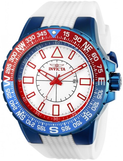 Invicta Herreklokke 23997 Aviator Hvit/Gummi Ø52 mm Invicta Herreklokke 23997 Aviator Hvit/Gummi Ø52 mm