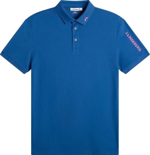 J.Lindeberg Tour Tech Pique Polo Golf pologenser herre Set Sail X Large J.Lindeberg Tour Tech Pique Polo Golf pologenser herre Set Sail X Large