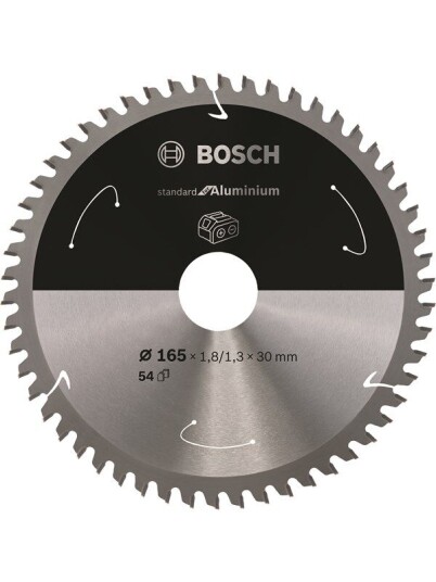 Bosch Standard for Aluminium-sirkelsagblad for batteridrevne sager 165x1,8/1,3x30 T54