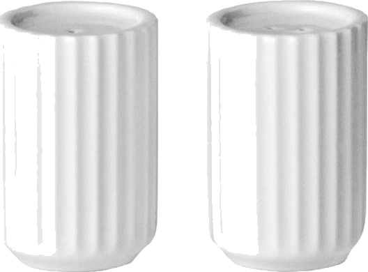 LYNGBY - Salt og pepper sett 6 cm hvit