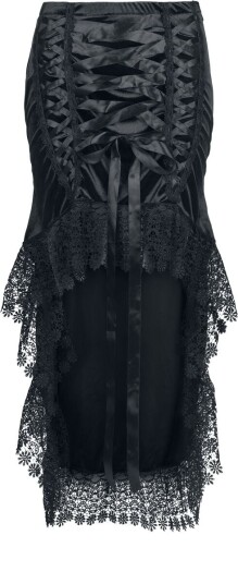 Sinister Gothic Goth Middellangt skjørt Gothic Skirt XS til 4XL Damer svart