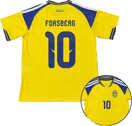 26-27 VM Sverige hjemmedrakt kortermet, nr. 10 FORSBERG (M)