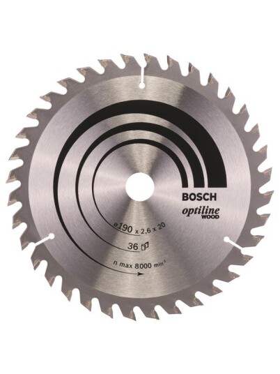 Bosch Optiline Wood Sirkelsagblad 190 mm med 36 Tenner for Tre