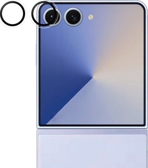 PanzerGlass Hoops Kameralinsebeskytter til Samsung Galaxy Z Flip7 - Svart Herdet Glass