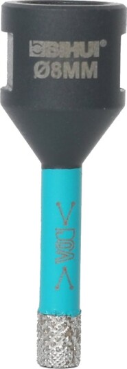 BIHUI TURBO DIAMANT TØRRBOR 8 MM FOR VINKELKUTTER