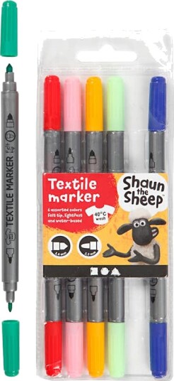 Tekstiltusj Creativ Company 6 stk/1 pk