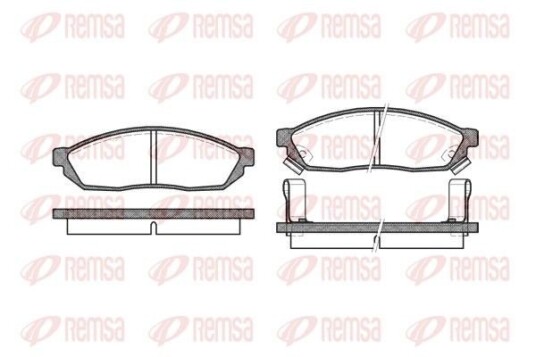 Bremseklosser REMSA 0111.02 Bremseklosser REMSA 0111.02