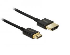 Delock Slim Premium HDMI kabel Med Ethernet 1m Delock Slim Premium HDMI kabel Med Ethernet 1m