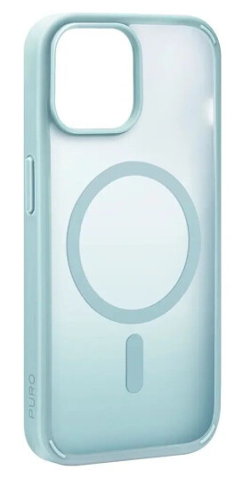 Puro iPhone 15 Puro Gradient Deksel - MagSafe Kompatibel - Gjenomsiktig / Lys Grønn
