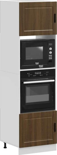  Ovnskap 2 stk Porto brun eik konstruert tre 8721158506665
