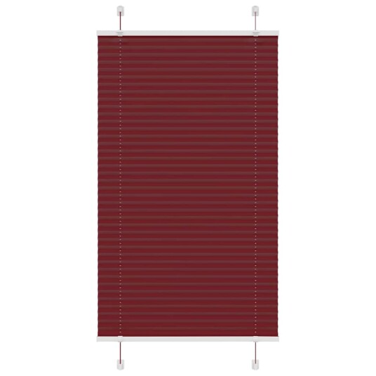 Plisségardin Bordeaux Rød 70x100 cm Stoff Bredde 69,4