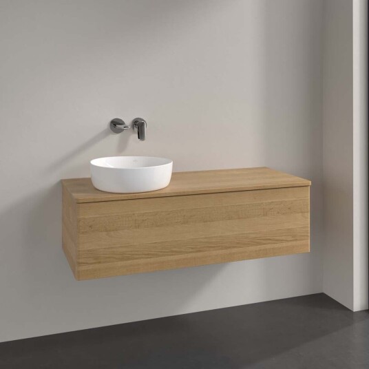 Villeroy & Boch Antao Servantskap med 1 skuff 120x50x36 cm m/lys Eik