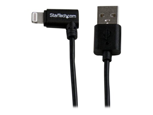 StarTech USB to Lightning Cable - Apple MFi Certified - Angled - 1 m - Black