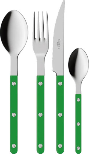 SABRE Paris Bistrot solid bestikksett 4 deler Garden green