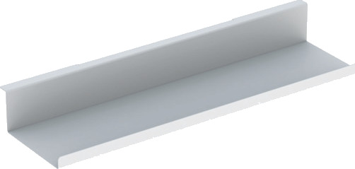 GEBERIT hylle 450x130x55mm stål pulverlakkert matt hvit