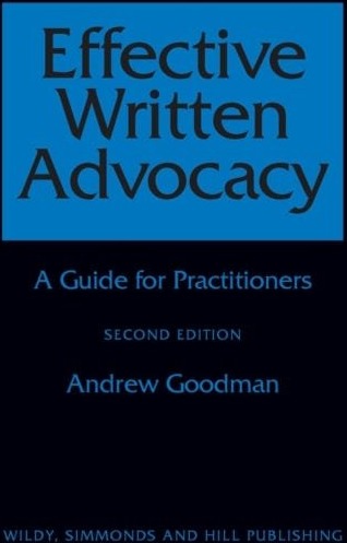 Effective Written Advocacy Av Andrew Goodman