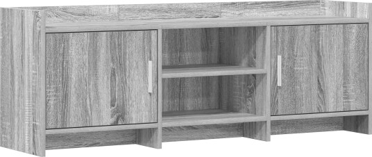 TV skap 130 x 33 x 47 cm Grå Sonoma Konstruert tre TV skap 130 x 33 x 47 cm Grå Sonoma Konstruert tre