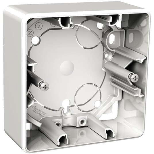Schneider Electric Exxact WDE002361 Forhøyningsboks utenpåliggende 35 mm dybde 1 rom Installasjonsmaterial