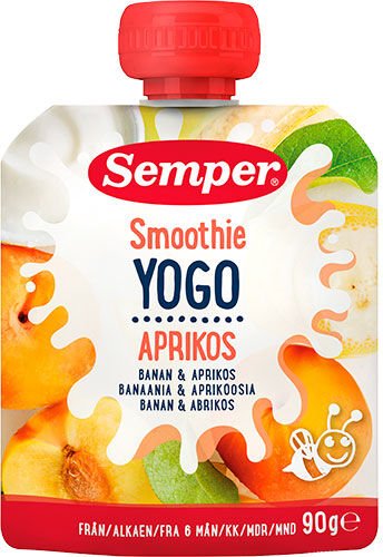Semper YOGO Smoothie med banan og aprikos fra 6 mnd. - 90 g