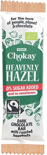 Chokay Sjokoladebar Økologisk Mørk Heavenly Hazel