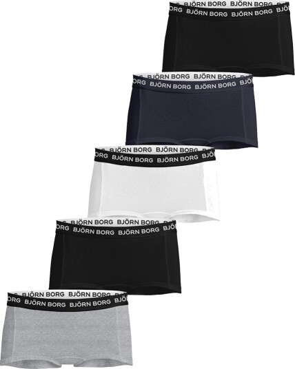 Björn borg Cotton Stretch Boxer Shorts 5-pack boksershorts jente Multicolor 134-140