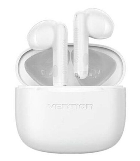 Vention Earphones Wireless with charging case + USB-A to USB-C Cable (White)