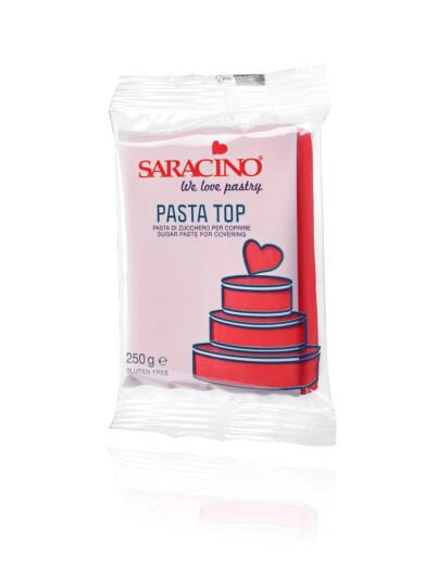 Saracino Top Paste Fondant Rød 250g 