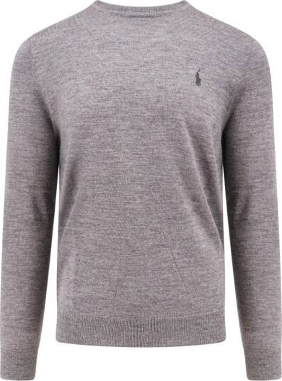 Polo Ralph Lauren Slim Fit Washable Wool Crewneck Sweater - Grey - XXL
