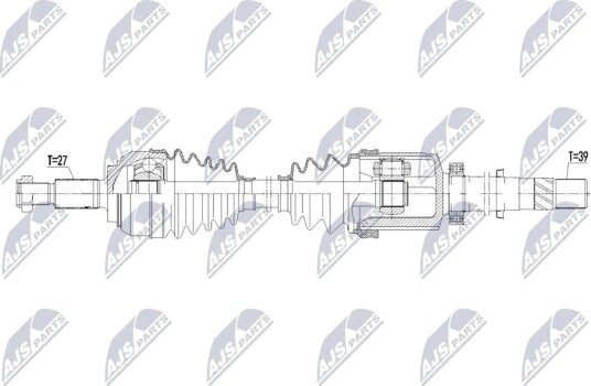 NTY NPW RE 267 Drivaksel