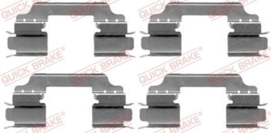 Tilbehørsett, skivebremse belegg QUICK BRAKE 109-1649