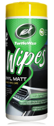 Turtle Wax Wipes Vinyl Matt Tub 40 slitesterke wipes Turtle Wax Wipes Vinyl Matt Tub 40 slitesterke wipes