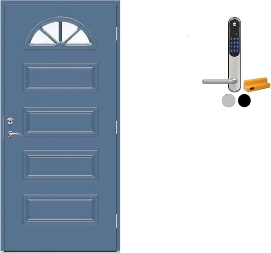 Ytterdør Swedoor Advance-Line Classic Händel med Yale Doorman Classic Home