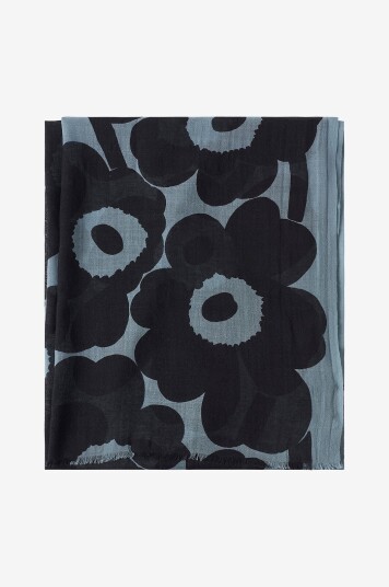 Marimekko Skjerf Fiore Unikko Svart