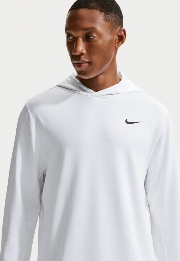 Nike M Velocity Hoodie Hvit Golfgenser herre White Black XX Large