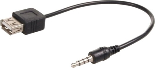 Maclean Mctv 693 3.5Mm Hankjønn Usb Type A Hunkjønn 0,23 M Sort