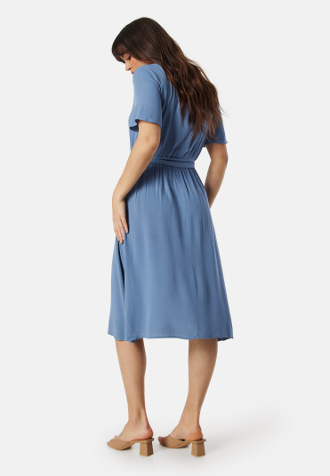 VILA Vimoashly S/S Midi dress Cornflower blue 40