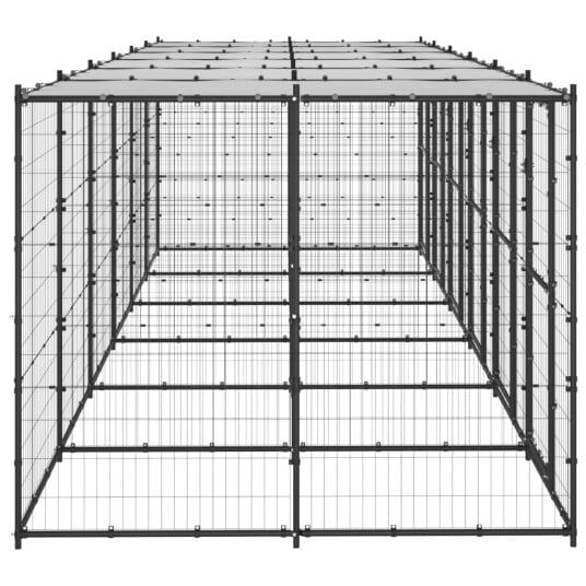 Vidaxl Utendørs Hundegård Med Tak 14.52 M² Stål Vidaxl Utendørs Hundegård Med Tak 14.52 M² Stål
