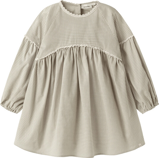 Lil"Atelier Nmfoleno Ls Loose Dress Lil   Grey   92