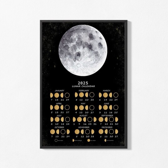 Plakat 2025 Månekalender