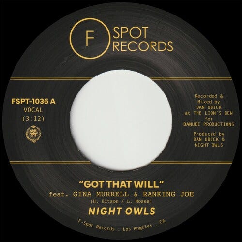 Night Owls Got That Will B/w Got That Dub LP/Vinyl