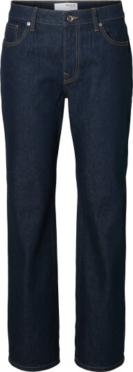 Selected Slwstraight Bea Kori Mw Jeans Noos Navy 28 x 34