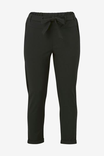 KAFFE Curve - Bukse kcJia Belt Pants - Svart KAFFE Curve - Bukse kcJia Belt Pants - Svart