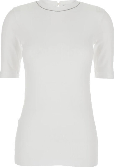 Brunello Cucinelli Dame Strikkevarer Hvit S,