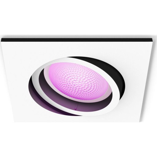 Philips Hue WCA Centura Downlight Firkantet 5,7W Hvit - 60554 Philips Hue WCA Centura Downlight Firkantet 5,7W Hvit - 60554