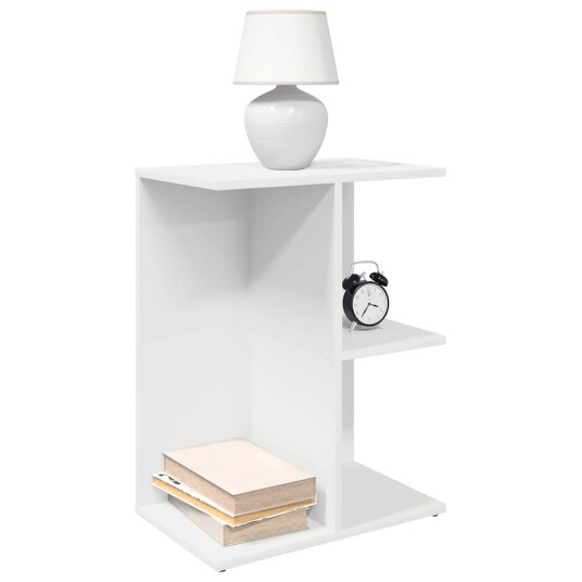  Nattbord 2 stk hvit 46,5x29x61 cm konstruert tre 8721158575302