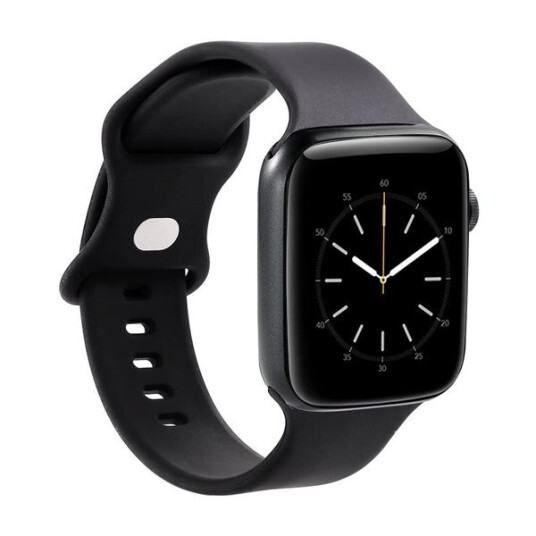 GEAR Klokkearmbånd Silikon SORT Apple Watch 38-40mm